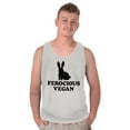 thumbnail image 5 of Ferocious Vegan Herbivore Bunny Tank Top T Shirts Men Women Brisco Brands S, 5 of 6