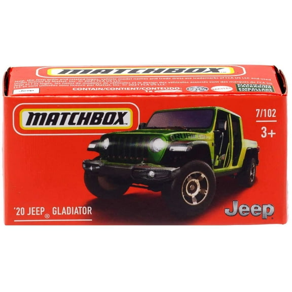 Matchbox Power Grabs '20 Jeep Gladiator Diecast Car