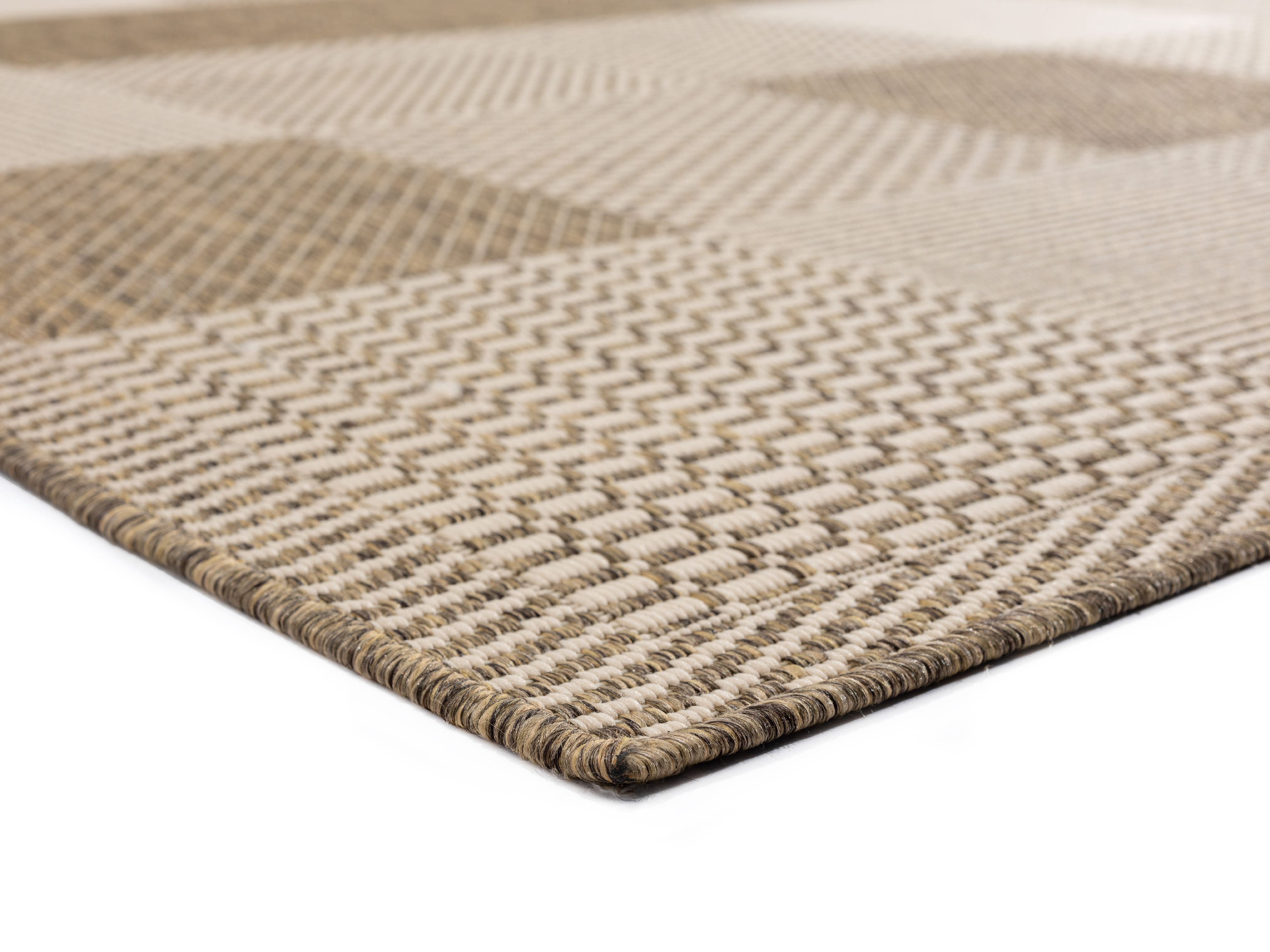 United Weavers Mali Dabeda Contemporary Geometric Area Rug, Brown, 5'3" x 7'6"
