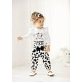 thumbnail image 4 of PatPat Newborn Baby Girl Clothes Long Sleeve Romper Bodysuit and Pants Outfit Set, 0-3 Months, 4 of 10