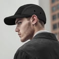 thumbnail image 2 of YooGuoGuo Classic 5 Panel Baseball Cap Low Profile Dad Hat Corduroy Cotton Hat Flat Bill Biker Board Cap Camper Hat, 2 of 9