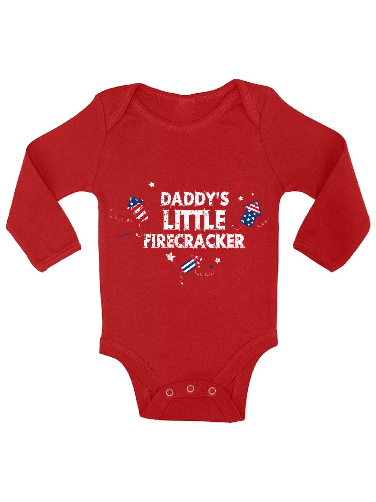 My First 4th of July USA Independence Day Gift Baby Long Sleeve Bodysuit