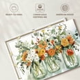 thumbnail image 6 of Elephant Stock Trois Beauties Wall Art - Horizontal Canvas Wall Art - Living Room Wall Decor - Floral And Botanical Canvas - Gray And Orange Decor By Carol Robinson - 24" x 16", 6 of 8