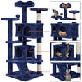 thumbnail image 5 of Renwick 54" H Cat Tree Tower with 2 Condos for Small and Medium Cats, Navy Blue, 5 of 9