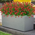 thumbnail image 2 of Artificial Fake Flowers Outdoor, Fake Plastic Greenerywedding Farmhouse Decor 8 Pcs Red Lotus, 2 of 5