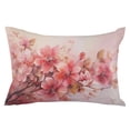 thumbnail image 2 of Flower Painted, Abstract Blush Pink Watercolor Queen Size Pillow Cover, Pillowcase Protectors with Zipper, Breathable Decorative Throw Pillow Case Cover, Pillow Shams for Couch Sofa 20x30Inch, 2 of 8