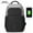 Grey black, variant on Back Pack With USB Charger,Black