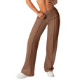 thumbnail image 2 of WCJM Women's Casual Pants Women Elastic Waist Wide Leg Loose Pants Lightweight Comfortable Activewear for Workout, 2 of 4
