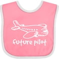 thumbnail image 3 of Inktastic Future Pilot Airplane Doodle Plane Boys or Girls Baby Bib, 3 of 4