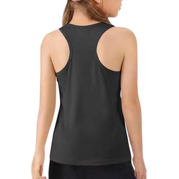 Grblisyd Girls Athletic Tank Tops Kids Racerback Sleeveless Workout Running Sports Shirts 1-13 Years