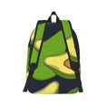 thumbnail image 3 of Balery Fresh Avocado Vintage Canvas Backpack for Men and Women - Large Capacity, Durable Travel Laptop Bag for School, Work, Hiking, and Outdoor Activities, 3 of 7