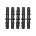 thumbnail image 1 of Conector de Tubería en Forma de I de 2 Vías de Plástico Unique Bargains 0.25" Negro 5 Pcs, 1 of 7