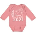thumbnail image 3 of Inktastic 2021 Chinese New Year Ox Boys or Girls Long Sleeve Baby Bodysuit, 3 of 5