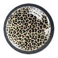 thumbnail image 2 of 4 Pcs Leopard Background Knobs for Kitchen Cabinet Cupboard Dresser Bookcase Drawer Pulls Handles Round Home Decor, 2 of 7