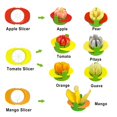 thumbnail image 5 of Cortador divisor de frutas NQ 4 en 1 acero inoxidable con pelador giratorio, 5 of 5