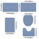 thumbnail image 3 of Alfombras de baño, alfombras para sala de estar, alfombra de área, alfombra de baño de espuma, juego de 5 alfombras de baño para 5 piezas, alfombrillas de inodoro universales, suaves, cómodas, con abs, 3 of 7