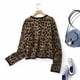 thumbnail image 2 of Donegirl-cárdigan corto de punto para Mujer, botones de cuello redondo, Top de manga larga informal que combina con todo, moda de otoño, 2 of 5