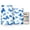 Blue Butterfly Pattern, variant on Set of 2 Flameless Candles Lights with Remote Control Flickering LED Candles Electric Candles for Home Decor Parties Watercolor Ornate Dragonfly