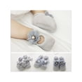 thumbnail image 4 of Topumt 3pair Newborn Baby Girl Toddler Lace Frilly Bow Ankle Anti Slip Socks 0-3T, 4 of 5