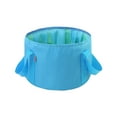 thumbnail image 2 of PPgejGEK Travel Foldable Foot Bath Basin 33x33x18.5cm/12.99x12.99x7.28in Portable Collapsible Wash Bucket for Camping Outdoor Home Use Storage Bag Included, 2 of 6