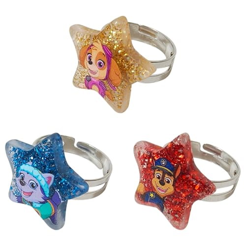 LUV HER Paw Patrol Girl's Jewelry Set - Dress up 9 Piece Toy Jewelry Box Set with Bead Necklace, Bracelet and Ring - Play Accessories - Ages 3+