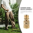 thumbnail image 4 of SHISUYAN 1 Pair 3/8 Inch Quick Release Hose Connectors Water Hose Fitting Adapter, 4 of 8