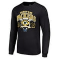 thumbnail image 2 of Men's Starter Black Green Bay Packers Retro Long Sleeve Graphic T-Shirt, 2 of 3
