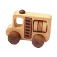thumbnail image 3 of Vehículos De Madera Juguetes Helicóptero Juguete Aprendizaje Regalo Montessori Juguetes Para Bebés Camión De Bomberos, 3 of 9