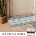 thumbnail image 3 of Pink and Blue Geometric Striped Pattern Door Rugs,Washable Non Slip Door Mats Indoor,Decorative Door Mats,Entry Mat Indoor for Entrance,Bedroom,Kitchen,Bathroom,16"x47", 3 of 6