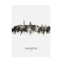 Trademark Fine Art 'Washington DC Skyline Portrait II' Canvas Art by Michael Tompsett
