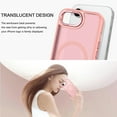 thumbnail image 3 of GAOBAO Magnetic Case for iPhone 16e, Compatible with MagSafe, Skin Feel Shockproof Anti-Fingerprint Protective Cover for 6.1", Pink, 3 of 7