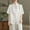 White, variant on BUIGTTKLOP Cotton Linen Button down Shirts for Women Short Sleeve Shirts Collared Summer Beach Tops