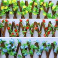 thumbnail image 4 of 2Pcs Artficial Small Rose Rattan Imitation Flower Hanging Vine Fake Plant Decoration for Home Wedding Party, 4 of 8