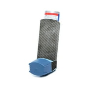 Carbon Fiber Skin Compatible With Ventolin HFA Asthma Inhaler Sticker Design Design Scratched Up