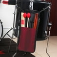 thumbnail image 1 of Bolsa para Baquetas de Batería, 5 Colores Baquetas Bolsa Colgante del Almacenamiento Palillo de Tambor Portátil Bolsa(Rojo) Amonsee  No, 1 of 7