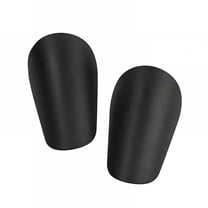 TELOLY 2Pcs Mini Soccer Shin Guards Protection Gear Shin Pads Compact Protective Soccer Equipment Football Shin Guards for Boys Kids XS Black 8cmx5cm