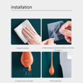 thumbnail image 2 of Cepillo de cerdas de silicona Flexible, cepillo de baño sin perforaciones, para baño (naranja), 5 uds. Likrtyny Para estrenar, 2 of 7