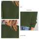 thumbnail image 5 of Suéter de mujer Prendas de punto de manga larga Cuello redondo Top de punto Color puro para Otoño Invierno, 5 of 6