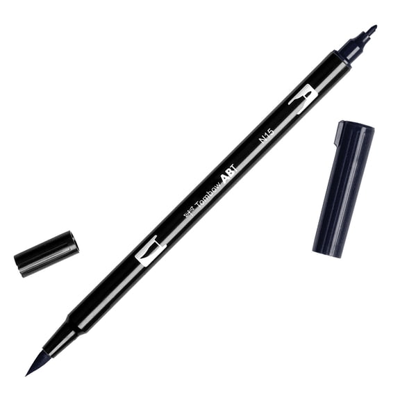 Tombow Dual Brush-Pen, Black (N15)
