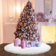 thumbnail image 3 of Faldón de árbol iMucci, 36 pulgadas, piel de lana blanca, decoración navideña, 3 of 6