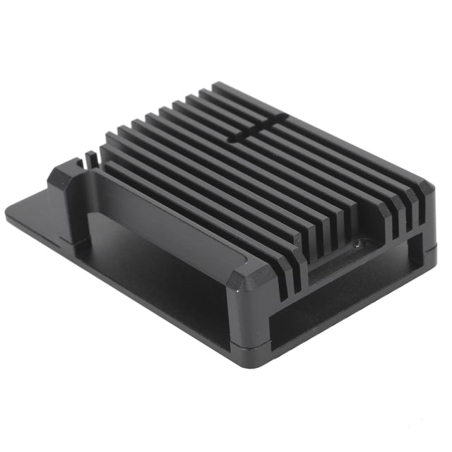 Black Heatsink Case, Performance Dual Layer Aluminium Alloy Case, Host Motherboard For Desktop Computer Without Cooling Fan