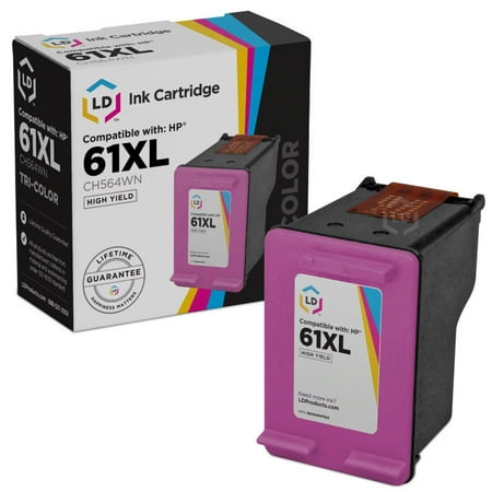 LD Remanufactured Cartridge Replacement for HP 61XL CH564WN High Yield (Color