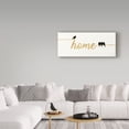 thumbnail image 3 of Trademark Fine Art 'Birds on Words 2 Gold' Canvas Art by Pela, 3 of 3