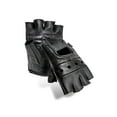 thumbnail image 2 of FL2250-L, Top Grain Leather Half Finger Gloves, Padded Palm, Hook & Loop Closure, 2 of 8