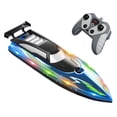 thumbnail image 4 of Lancha rápida con control remoto, juguete acuático para niños de 30 minutos, modelo de barco RC Azul, 4 of 9