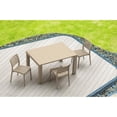 thumbnail image 2 of Compamia Vegas 55" Extendable Patio Dining Table in Taupe, 2 of 9