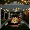 thumbnail image 4 of COBIZI 10x20 Heavy Duty Pop up Canopy with Mosquito Net,Instant Outdoor Shelter Large Canopy Tent for Outside,Gazebo with Mesh Sidewalls for Party,Backyard,Camping,Gray, 4 of 10