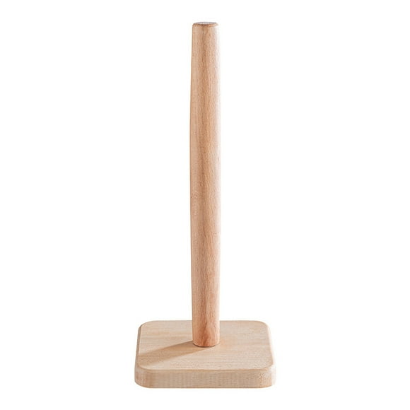Paper Towel Holder Kitchen Roll Paper Stand Wooden Paper Towel Stand Vertical Roll Paper Organizer