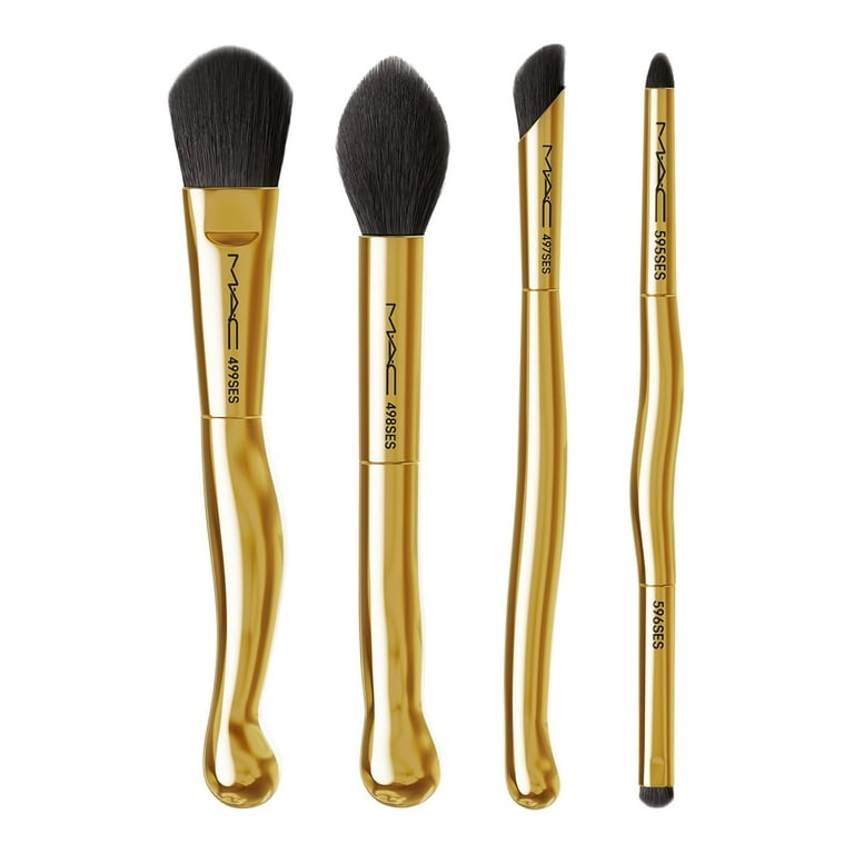 MAC メイクブラシセット ゴールデンタッチミニ MAC Golden Touch Mini Brush Kit, 5 Piece Set - Walmart.com