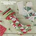 thumbnail image 6 of Hwkond Christmas Stockings Templates Christmas Tree Hand Quilted Template Set, Hand Sewn Patchwork Ruler Christmas Stocking Shape Hand DIY Gift Crafts on Clearance, 6 of 7
